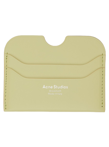 Plånbok Acne Studios Leather Card Holder Grön | CG0193-