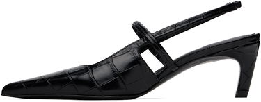 Sneakers och skor TOTEME The Sharp Slingback Heels Svart | 243-WAS821-LE0076, 2