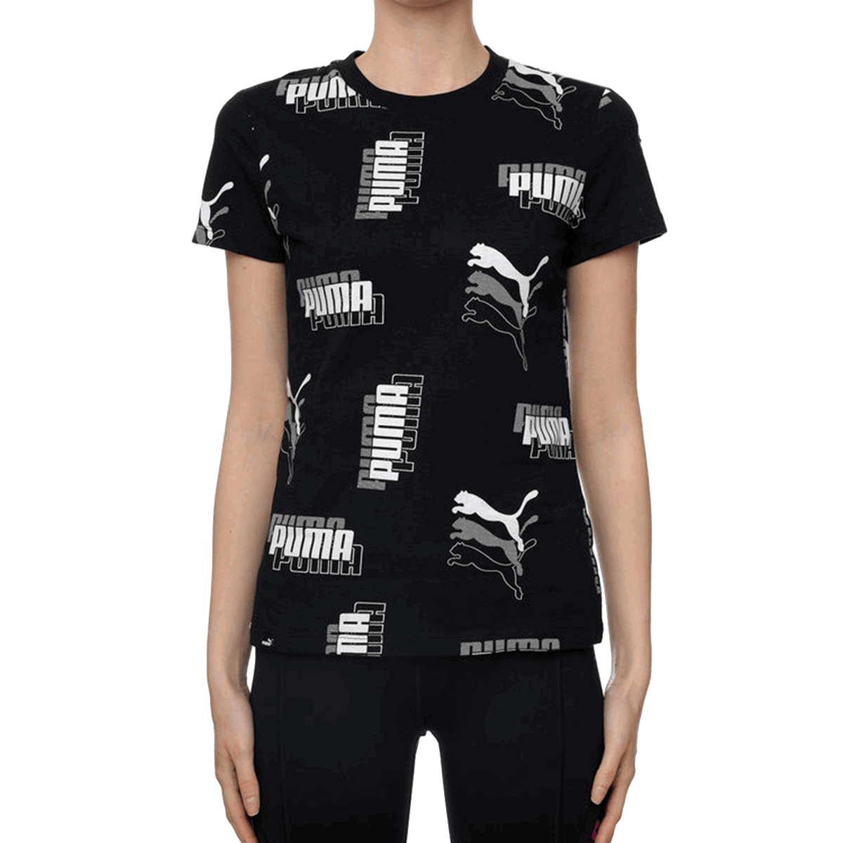 T-shirt Puma Power All-Over Print Short Sleeve T-Shirt Svart | 847117-01, 0