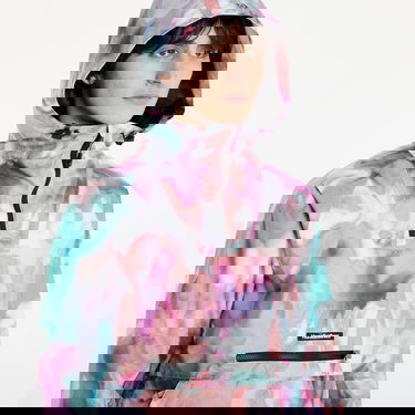 Jacka Horsefeathers Fiora Swirl Print Hooded Anorak Jacket Flerfärgad | OW230A, 1