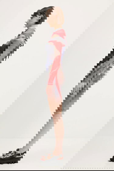 Klä Ottolinger Ottolinger Mesh Off-Shoulder Mini Dress Flerfärgad | 101.501501.01, 1