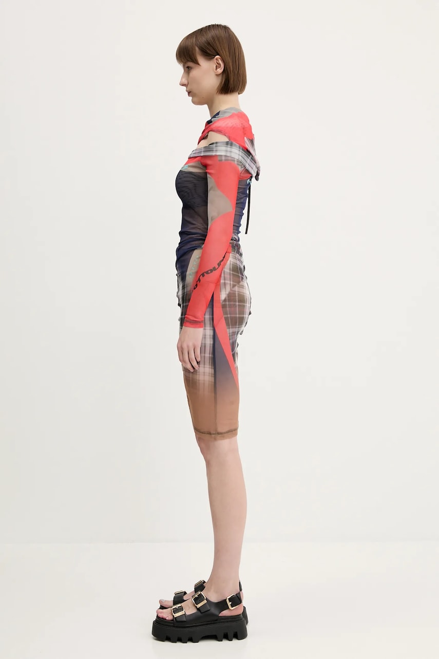 Klä Ottolinger Ottolinger Mesh Off-Shoulder Mini Dress Flerfärgad | 101.501501.01, 1