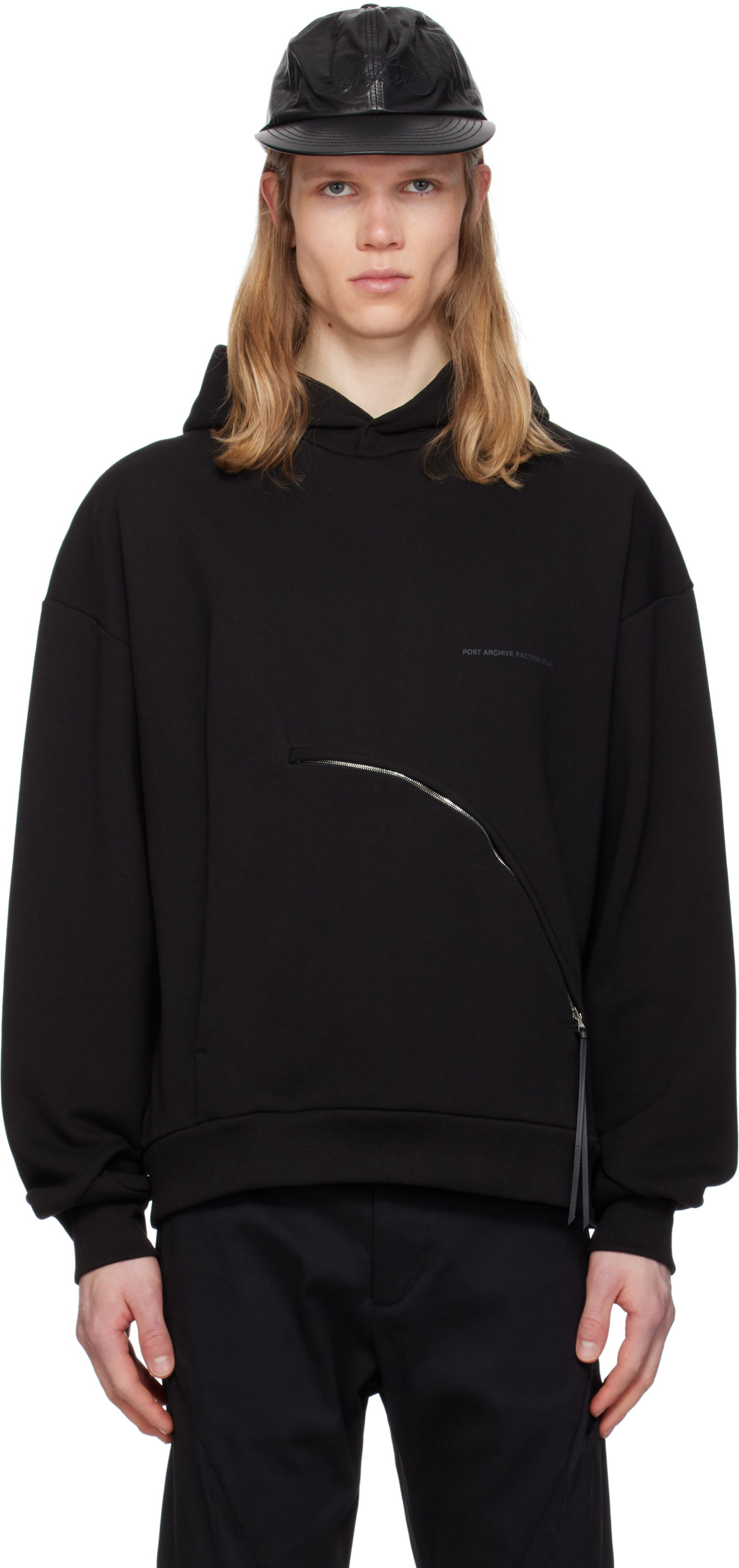 Sweatshirt Post Archive Faction (PAF) 8.0 Center Hoodie Svart | 8.0 THC-B, 0