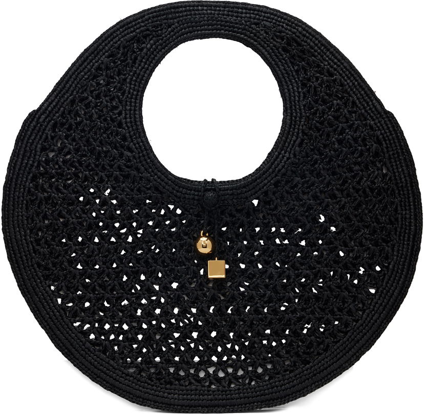 Tygpåse Jacquemus Round Tote Svart | 24H243BA387-3219