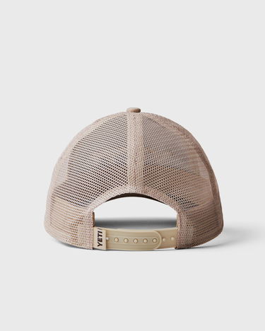 Keps YETI Camo Logo Badge Low Pro Trucker Hat Beige | 888830197783, 1