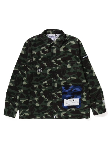 Jacka BAPE Undefeated x Color Camo Flannel Jacket Grön | 1I73-140-904