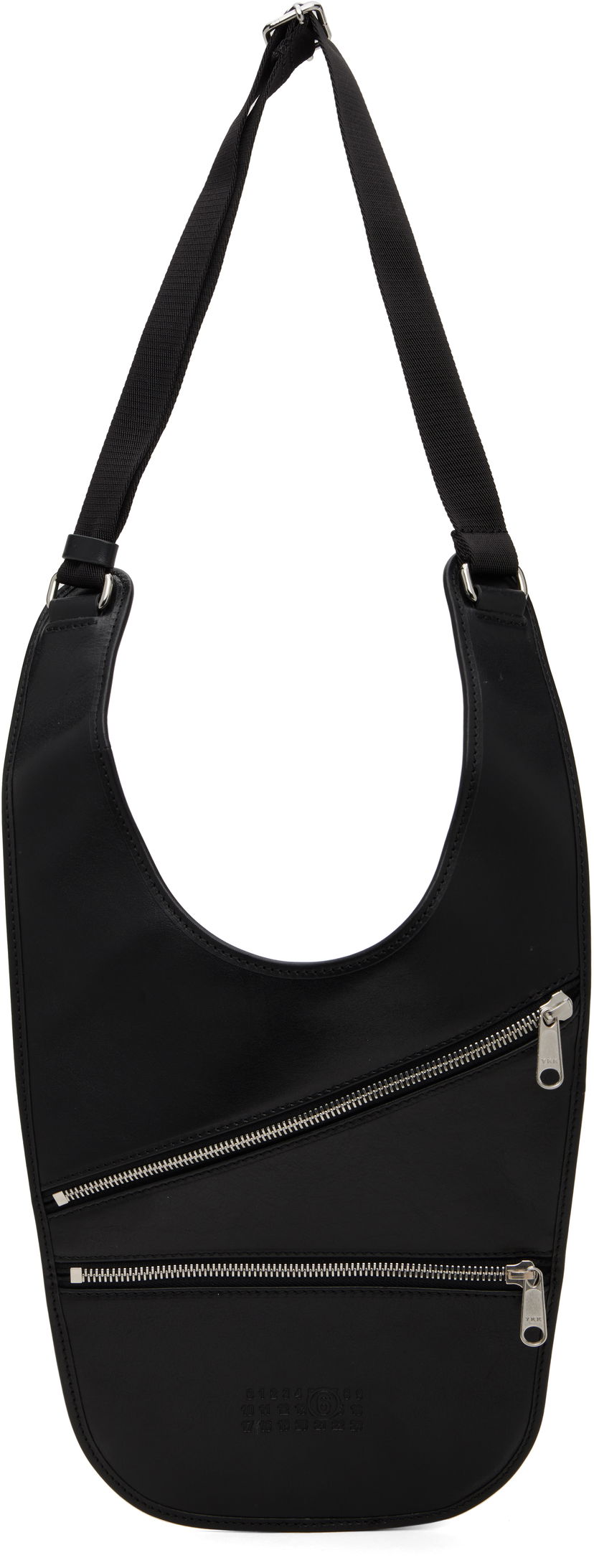 Midjeväska Maison Margiela MM6 Maison Margiela Flat Saddle Mini Bag Svart | SB5WG0026 P7253