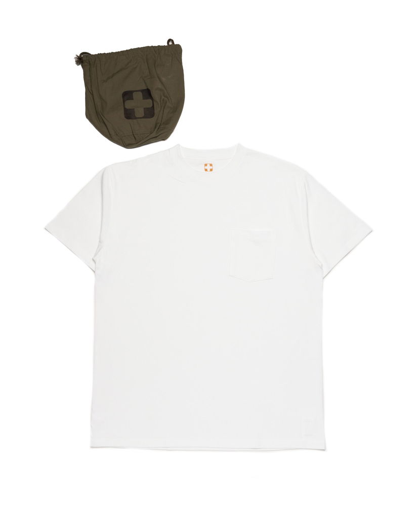 T-shirt BEAMS Beams+ Pocket T-Shirt 2 Pack Vit | 38040039156-01