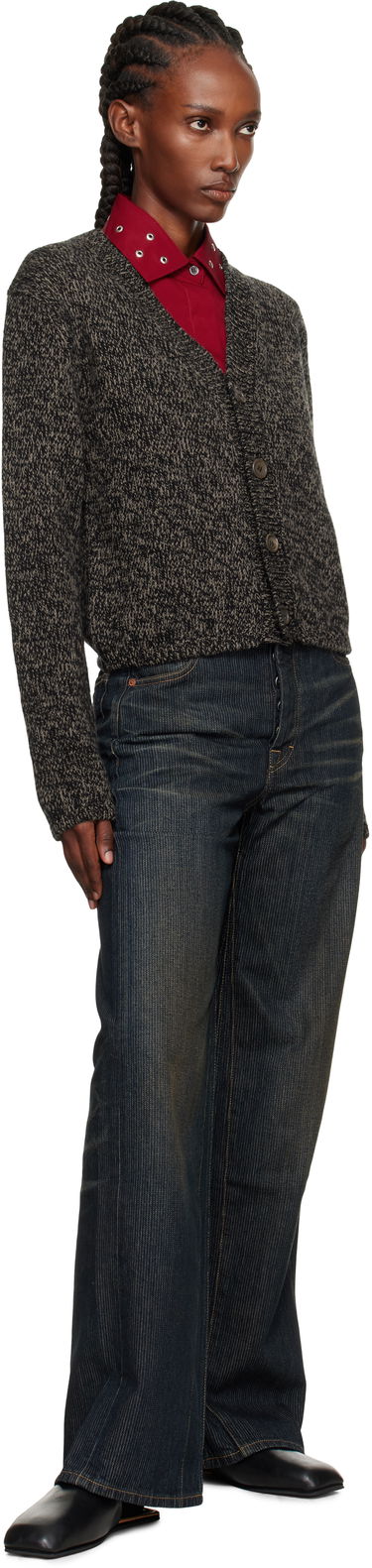 Sweater OUR LEGACY Our Legacy Academy Knit Cardigan Grå | W4253AB, 3