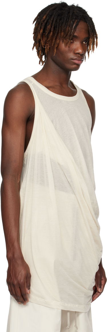 Linne Rick Owens Rick Owens Hollywood Anthem Draped Tank Top Vit | RU01E5152 UC, 1