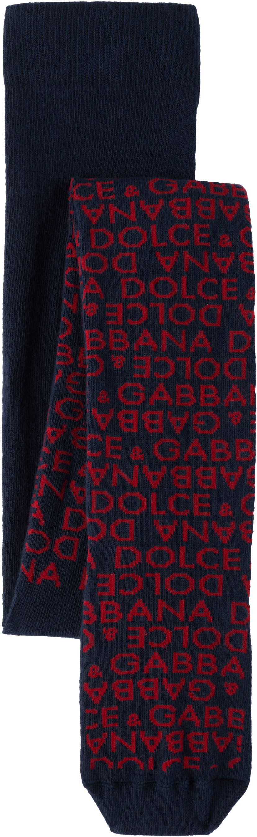 Strumpor Dolce & Gabbana Dolce&Gabbana Jacquard Knit Tights Mörkblå | LBKAE9 JBCDO
