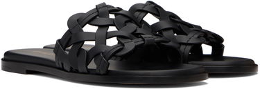 Sneakers och skor Gianvito Rossi Amalfi Woven Leather Sandals Svart | G15970-05CUO-CLN, 3