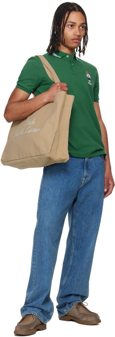 Tygpåse Polo by Ralph Lauren Ralph Lauren Embroidered Canvas Tote Bag Beige | 405962436002, 3