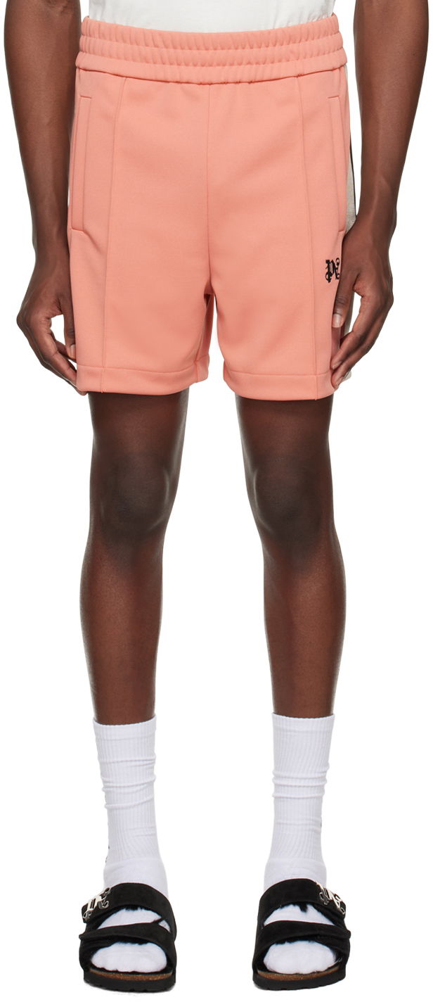 Shorts Palm Angels Monogram Shorts Rosa | PMCL004R24FAB0013010