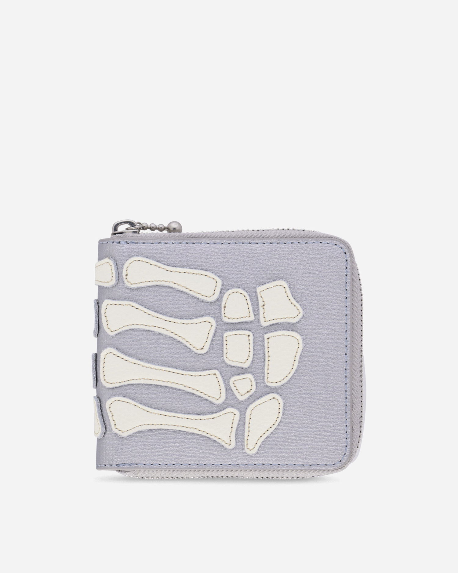 Plånbok KAPITAL Thumb Up Bone Band Zip Wallet Grå | K2503XG523 SILVER, 1