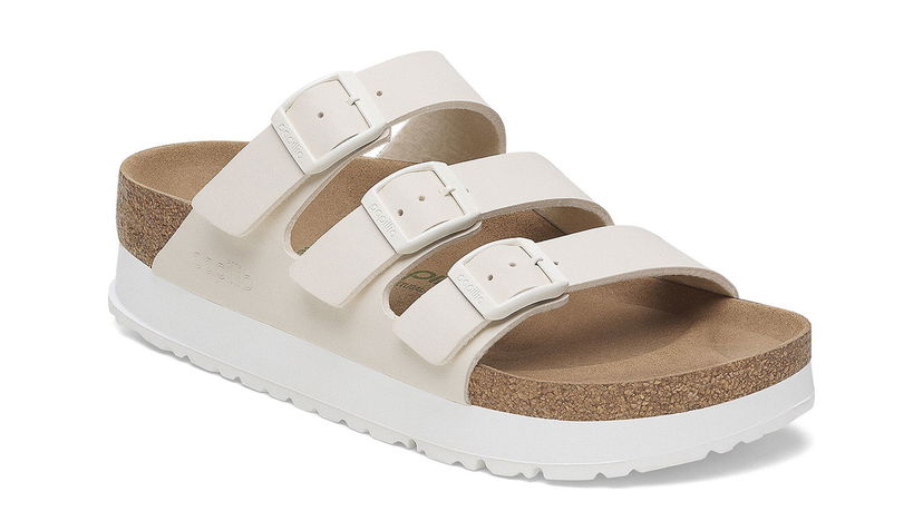 Sneakers och skor Birkenstock Florida III PAP Flex Platform Birko-Flor Narrow Fit Sandals Beige | 1029751
