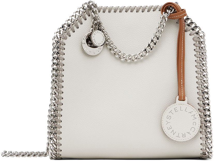 Axelväska Stella McCartney Falabella Tiny Tote Bag Metallisk | 7B0055WP0292