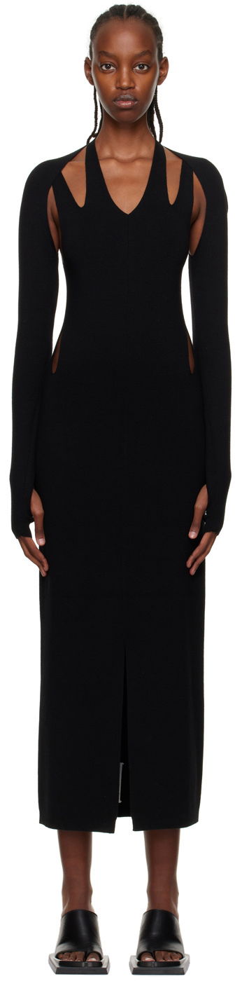 Klä Dion Lee Plaited Midi Dress Svart | A7613P22