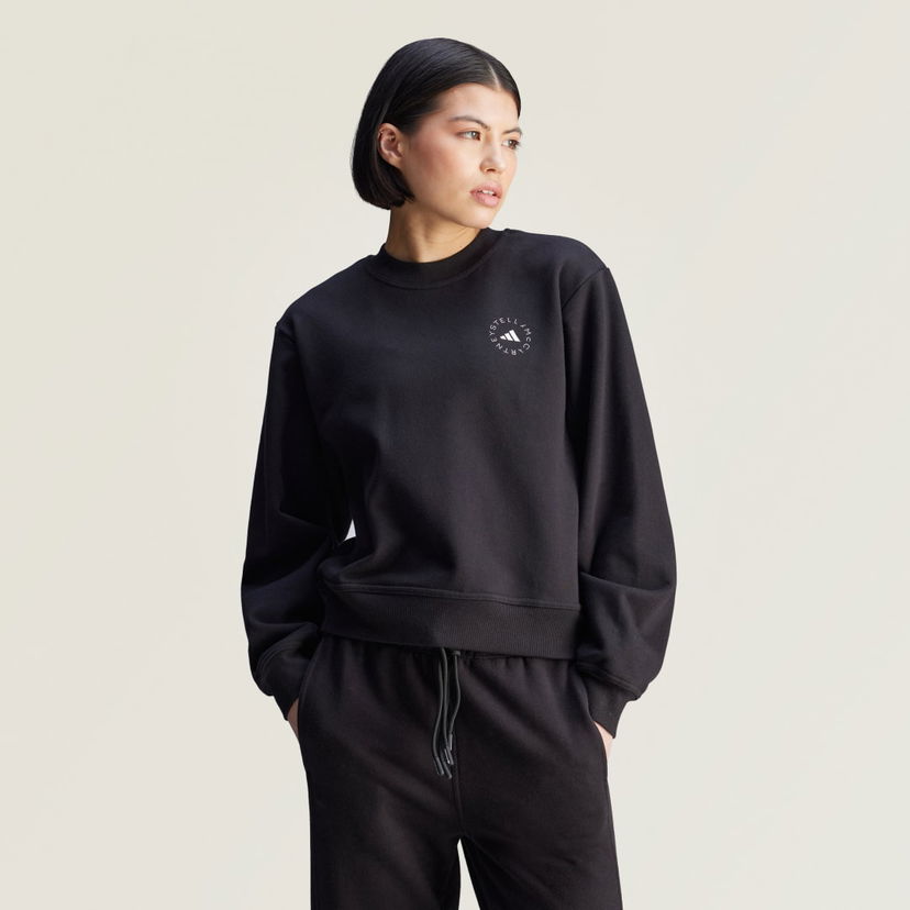 Sweatshirt adidas Performance Stella McCartney Regular Fit Sweatshirt Svart | JJ0150