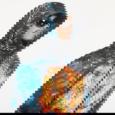 Vindjacka Diesel Poster Print Hooded Jacket Flerfärgad | A15614-0HPAH-9XX, 1