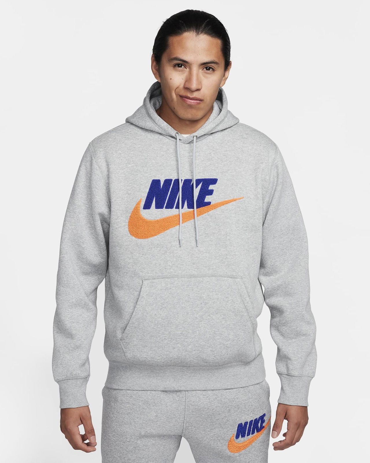 Sweatshirt Nike Club Fleece Hoodie 2XL Grå | FN3104-063, 0