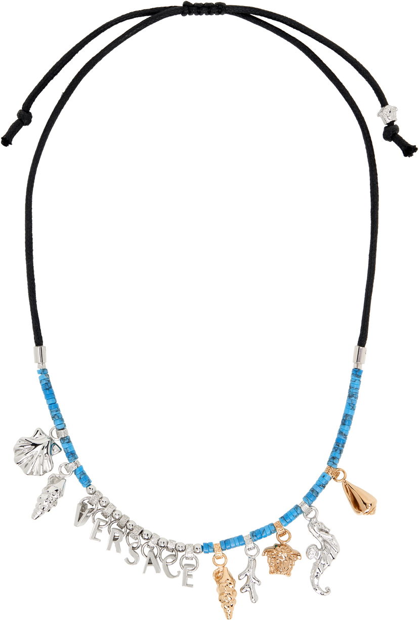 Halsband Versace Versace 'Icons De La Mer' Charm Beaded Necklace Flerfärgad | 1020699_1A10954