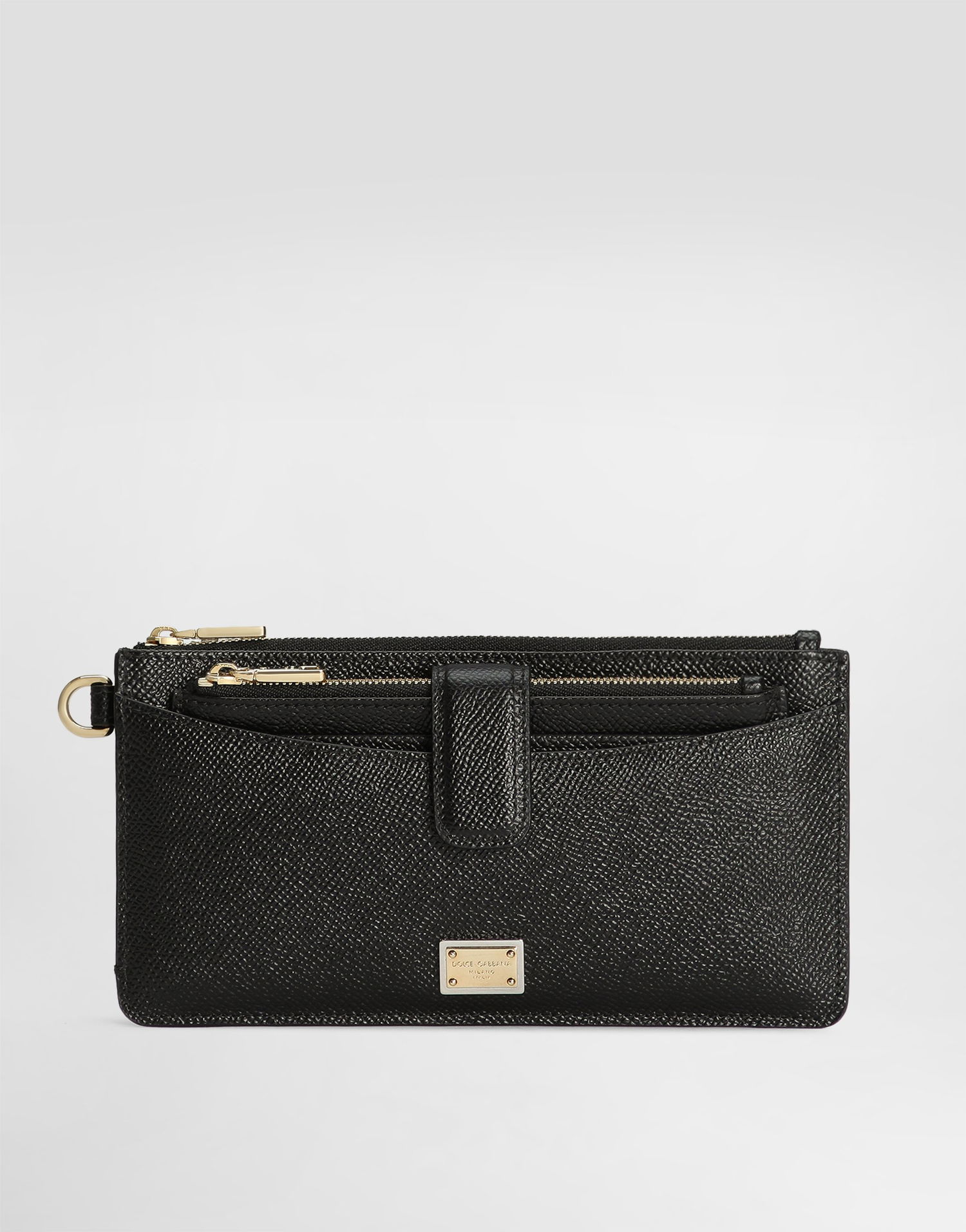 Plånbok Dolce & Gabbana Dauphine Calfskin Card Holder With Wristlet Svart | BI3335A100180999, 0