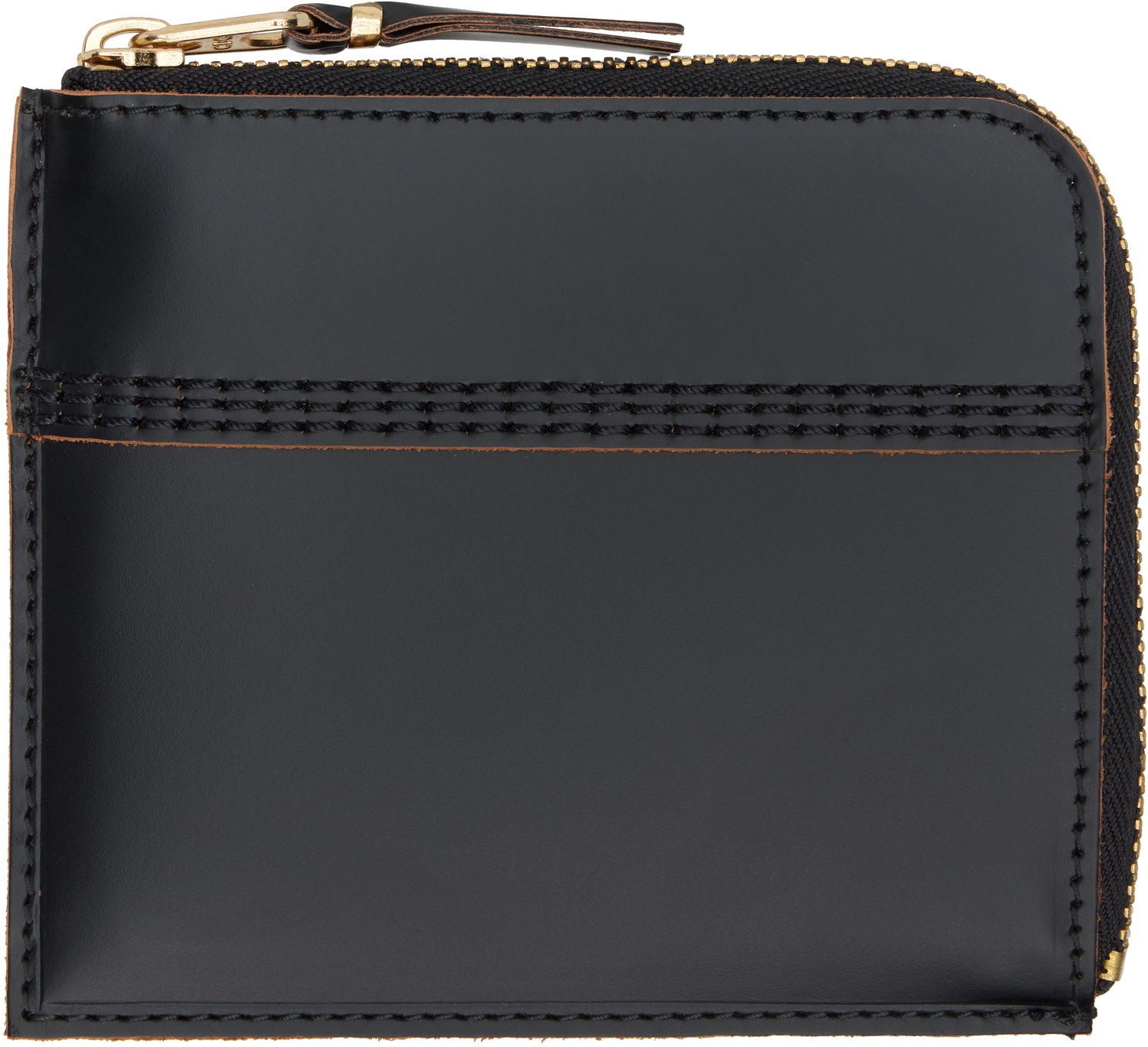 Plånbok Comme des Garçons COMME des GARÇONS Triple Stitch Leather Wallet Svart | SA3100TS, 0