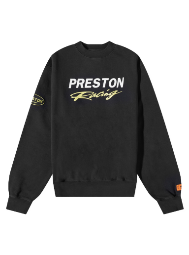 Sweatshirt HERON PRESTON Racing Crew Neck Sweat Svart | HMBA020S23JER0061001