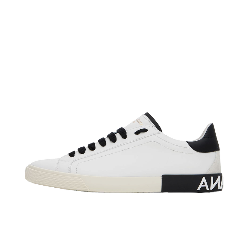 Sneakers och skor Dolce & Gabbana White Portofino Vintage Sneakers Vit | CS2203AM779