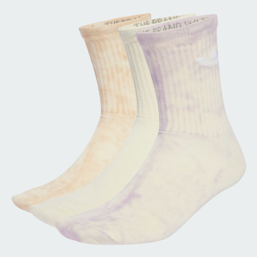 Strumpor adidas Performance Tie-Dye Crew Socks 3 Pairs Purpur | JY0238
