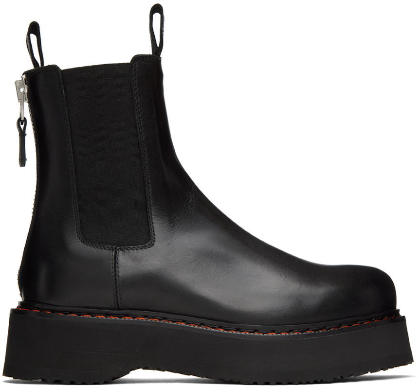 Kläder R13 R13 Single Stack Chelsea Boots Svart | R13S0240-001, 0