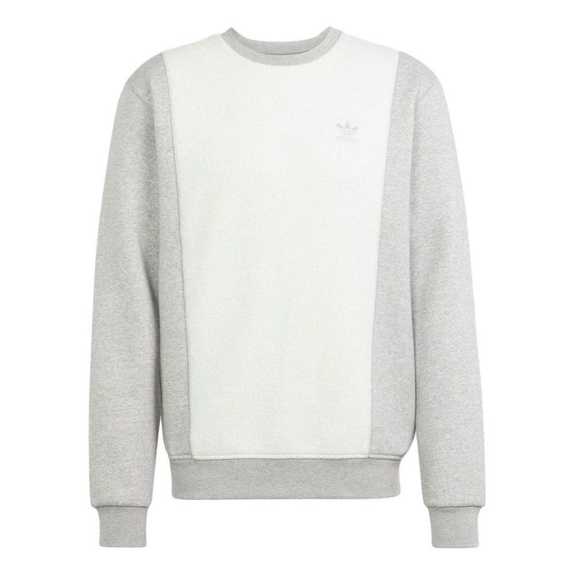 Sweater adidas Originals Essentials+ Trefoil Reverse Crewneck Sweatshirt Grå | IM4448
