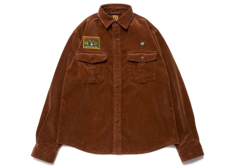 Skjorta Human Made Workshirt Corduroy Brun | HM24SH006