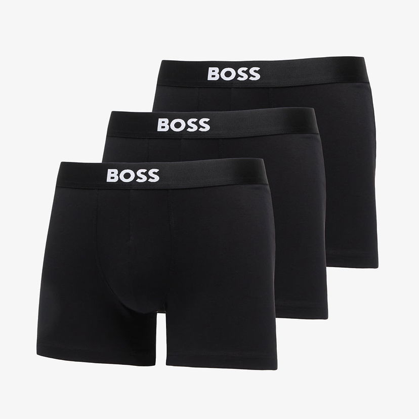 Boxare BOSS Three-Pack Stretch Cotton Boxer Briefs Boss One Svart | 50544272-001