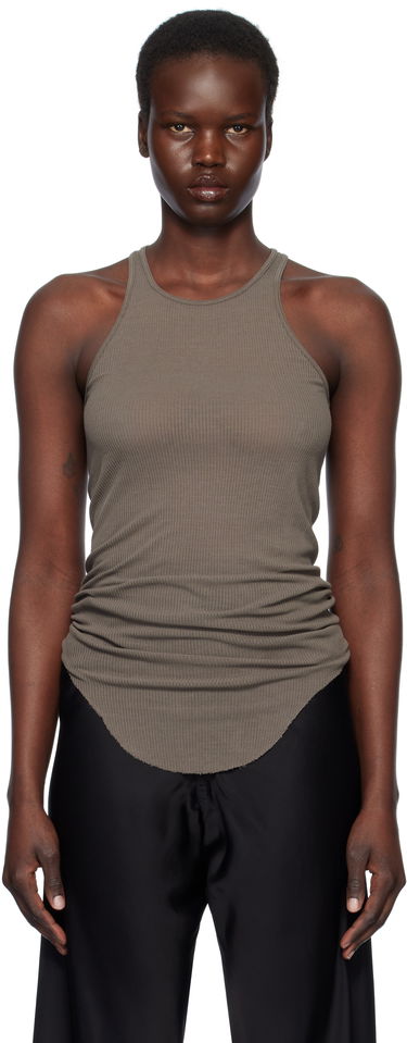Linne Rick Owens Rick Owens Hollywood Basic Rib Tank Top Brun | RP01E7101 RC, 0