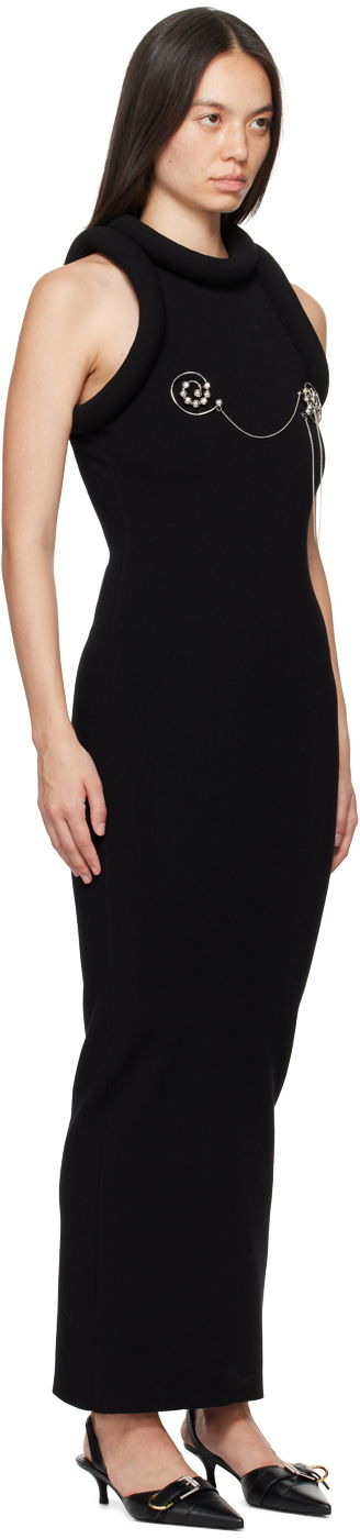 Klä Jean Paul Gaultier Gaultier 'The Long 3D' Maxi Dress Svart | 24/30-F-RO238-M077-00, 1