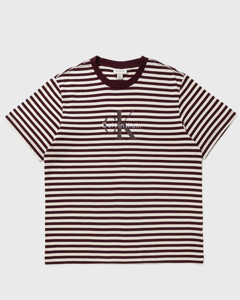 T-shirt CALVIN KLEIN Striped Jersey Monogram T-Shirt Flerfärgad | LV04RD204GGR9