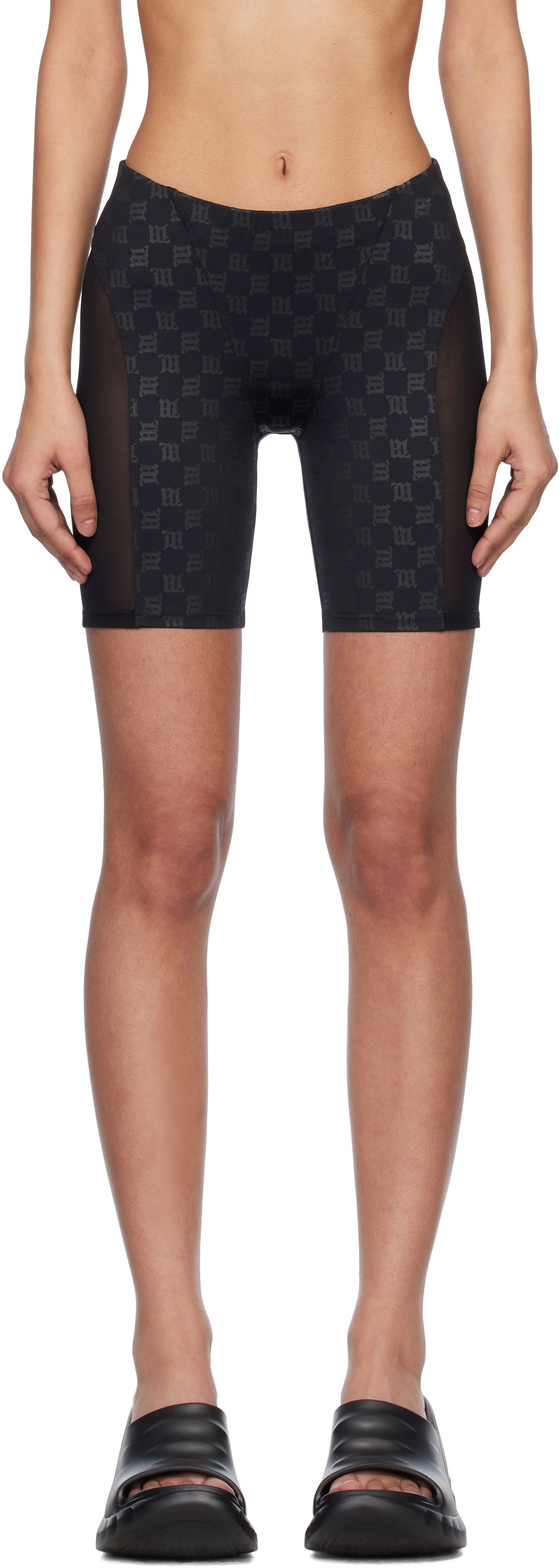 Shorts MISBHV MISBHV Monogram Mesh Panel Bike Shorts Svart | 250W355, 0
