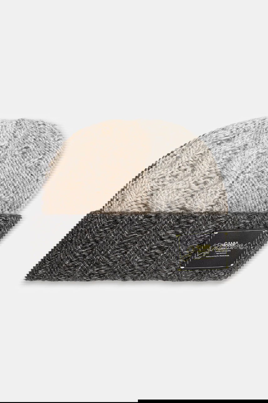 Mössa GANNI Wool Cotton Bubble Beanie Flerfärgad | A6661, 0