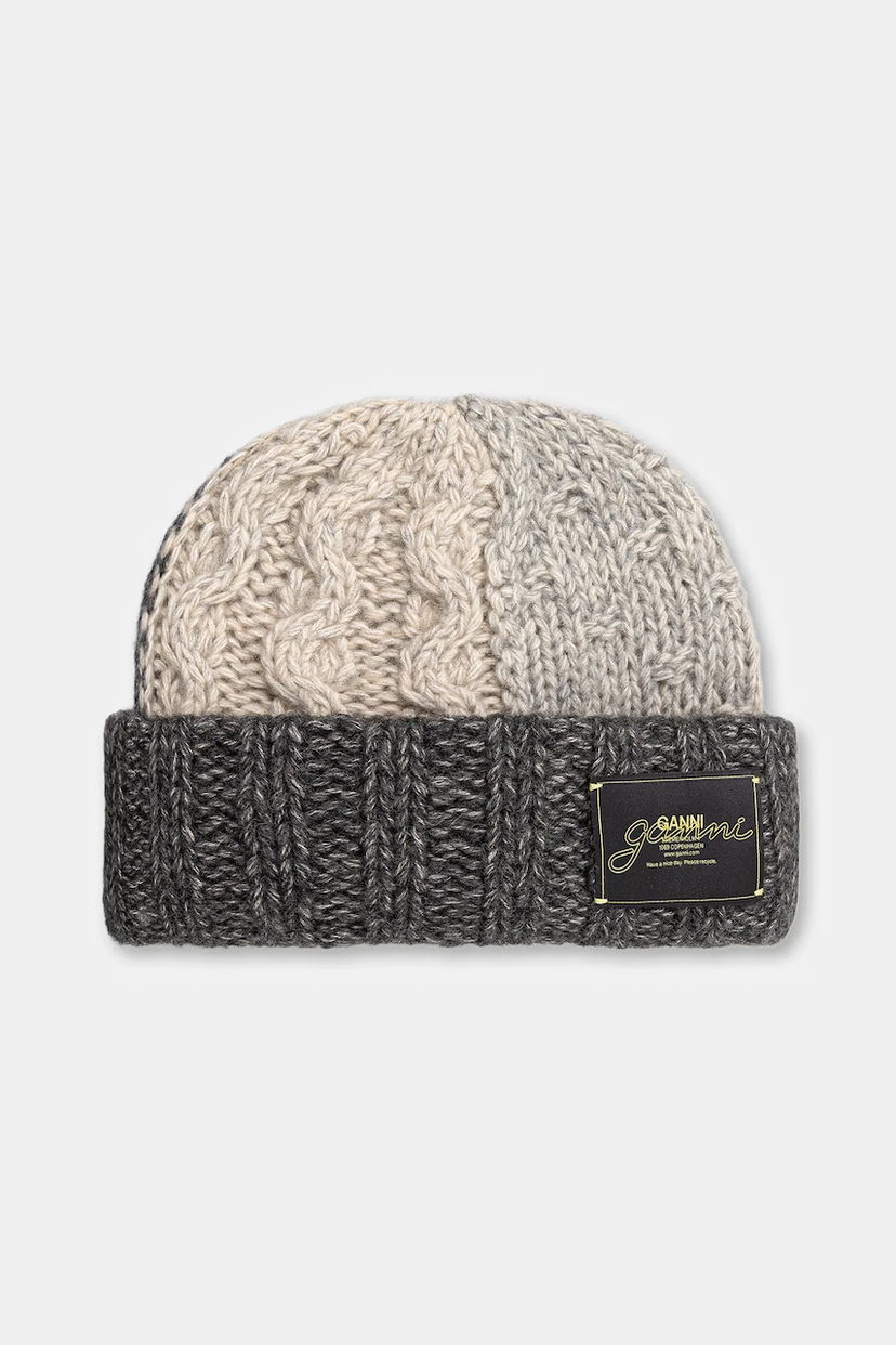 Mössa GANNI Wool Cotton Bubble Beanie Flerfärgad | A6661