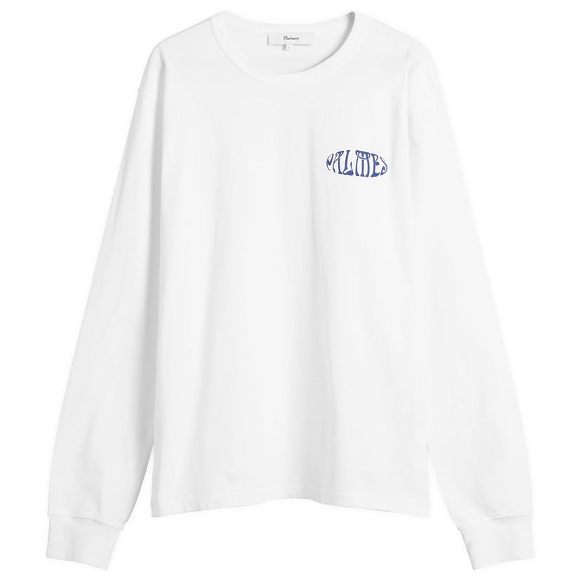 T-shirt Palmes Palmes Angels Long Sleeve T-Shirt, Size Small Vit | P15-0034-001