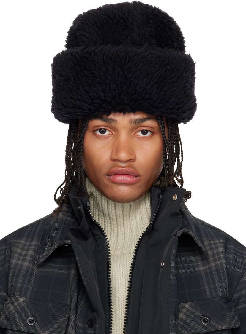 Mössa sacai Puffy Beanie Hat Svart | 25-01043S