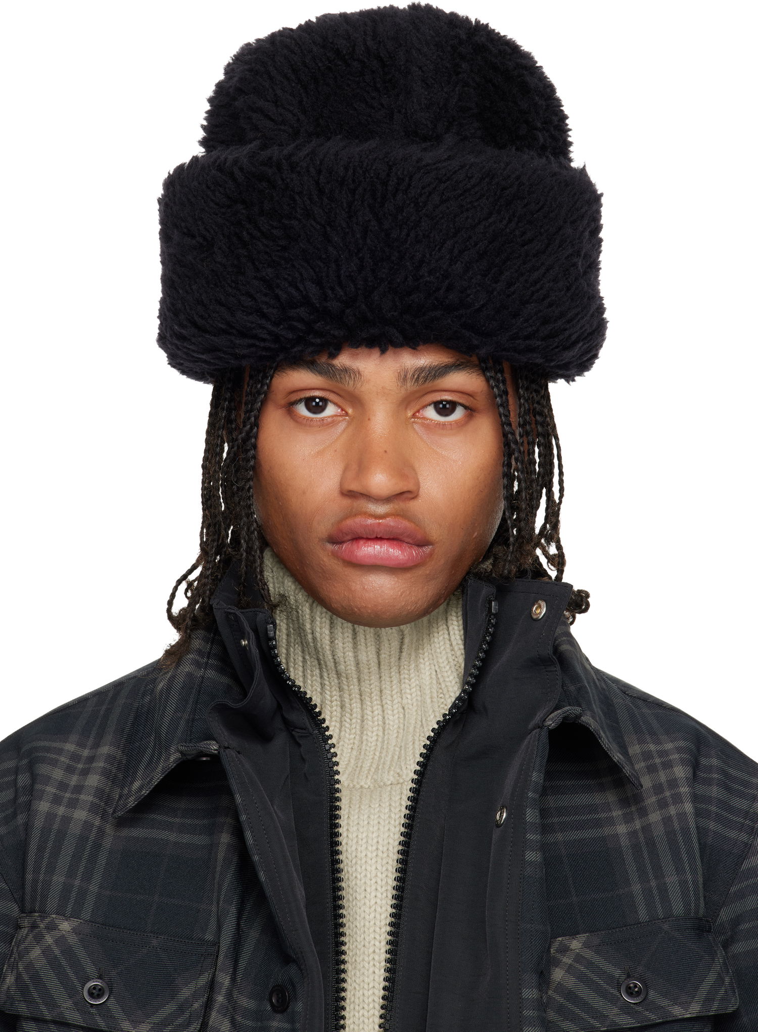 Mössa sacai Puffy Beanie Hat Svart | 25-01043S, 0