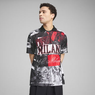 Jersey Puma AC Milan Retro ftblNRGY+ Graphic T-Shirt Svart | 779336_01, 1