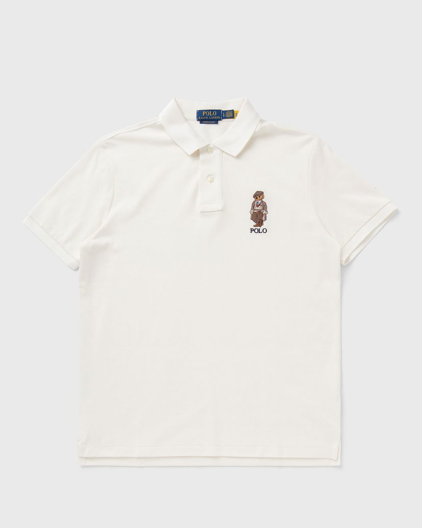 Polotröja Polo by Ralph Lauren Polo Bear Custom Slim Fit Polo Shirt Vit | 710P00082001