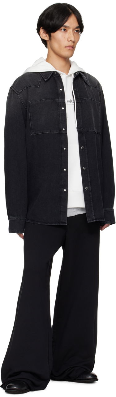 Skjorta Maison Margiela MM6 Maison Margiela Long Sleeve Denim Shirt Svart | SH0DT0031 M30011, 3