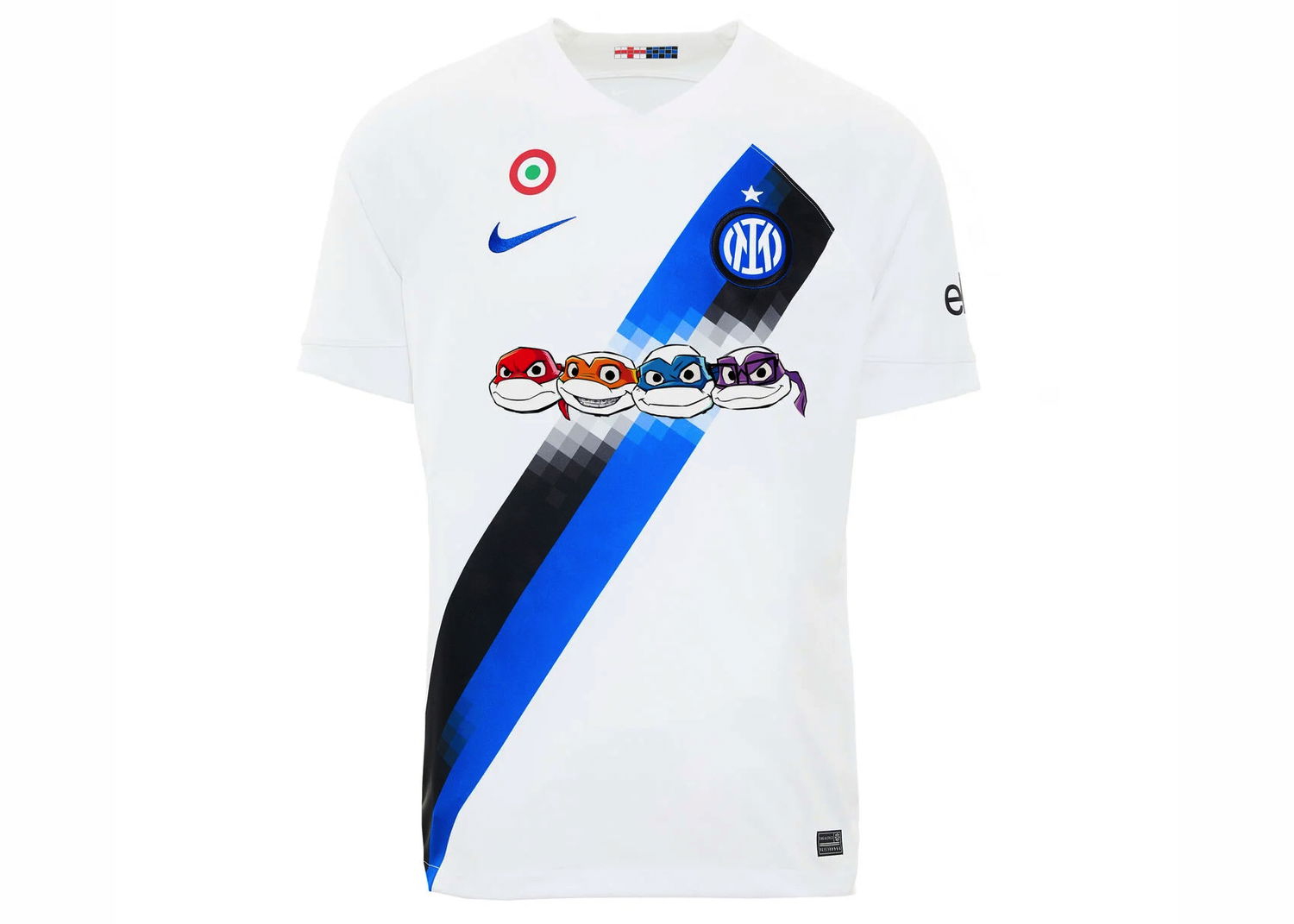 Jersey Nike Inter FC Away Stadium Jersey 2023/24 Ninja Turtles Special Edition Jersey White Vit | 23N001M3101, 0