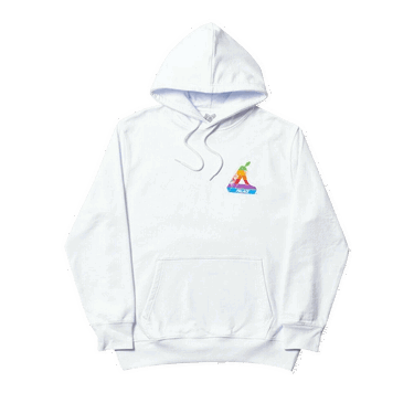 Sweatshirt Palace Jobsworth Hood Vit | P16HD003, 0