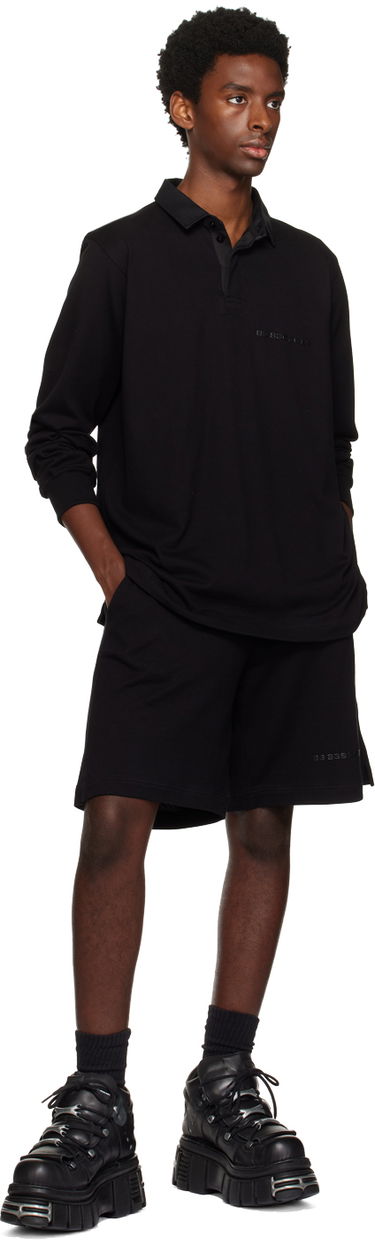 Polotröja VETEMENTS Bonded Long Sleeve Polo Svart | VL16TO100B, 3